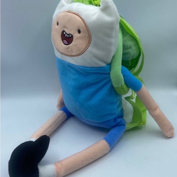 Cartoon Network Blue and Green Plush Backpack - Picture 1 of 4